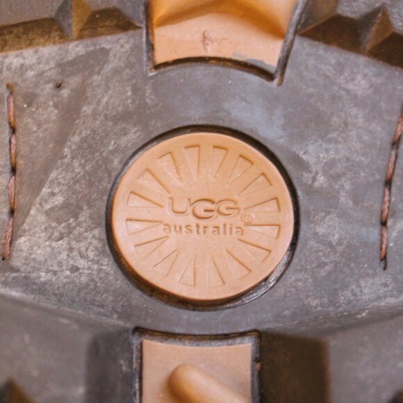 UGG | Men's Rockvile ll Distressed Leather Boots Men's Size 13 | Brown Biker EUC - Picture 7 of 11